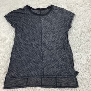Lululemon Tee Heathered Black
